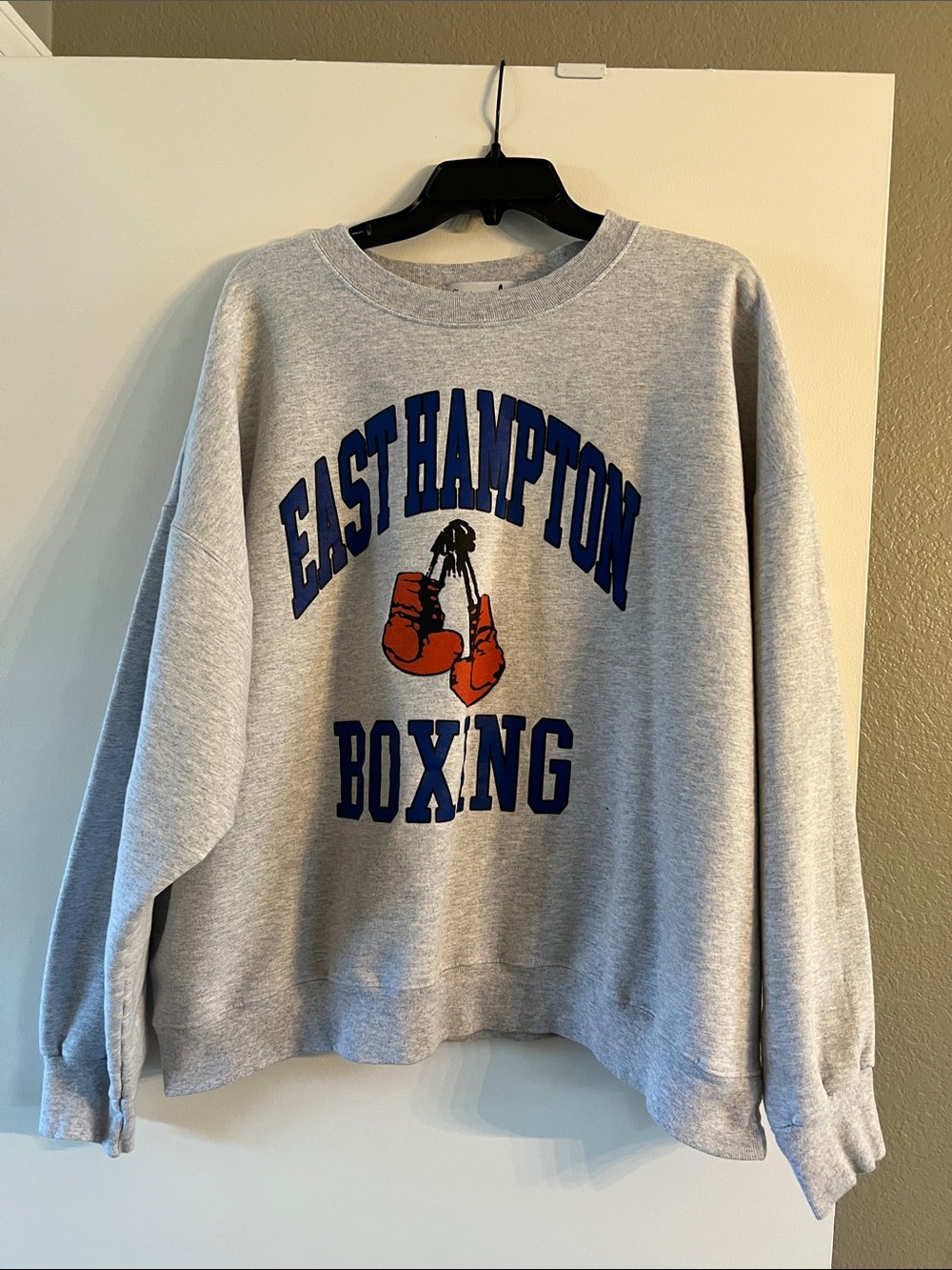 Firstport Boxing Crewneck Sweatshirt - Gray with front logo XL
